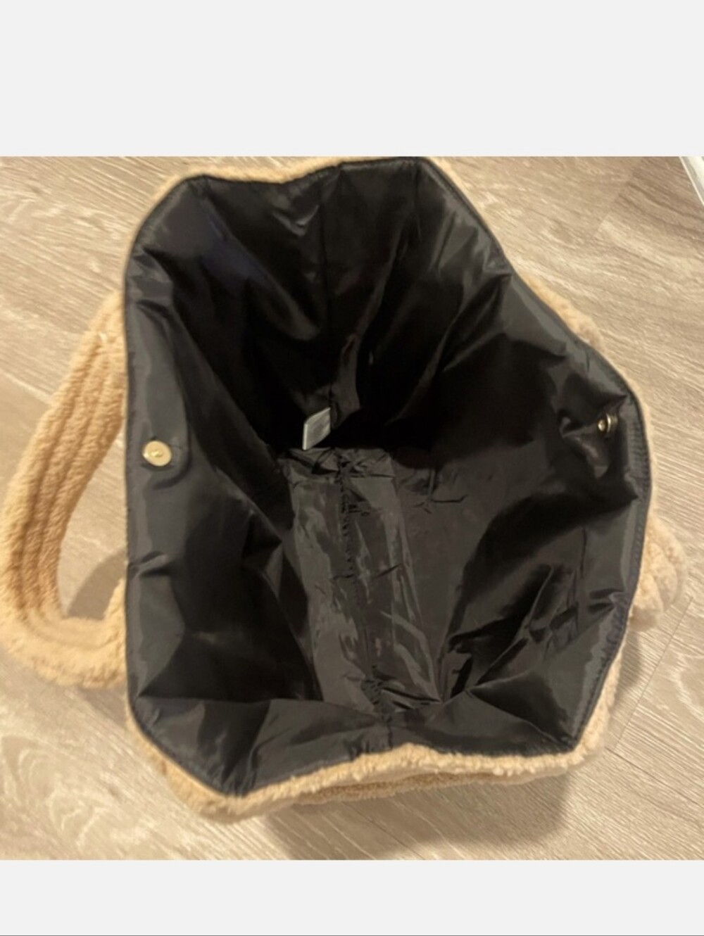 Victoria's Secret Weekender Shearling Logo Tote NWT - Picture 6 of 6